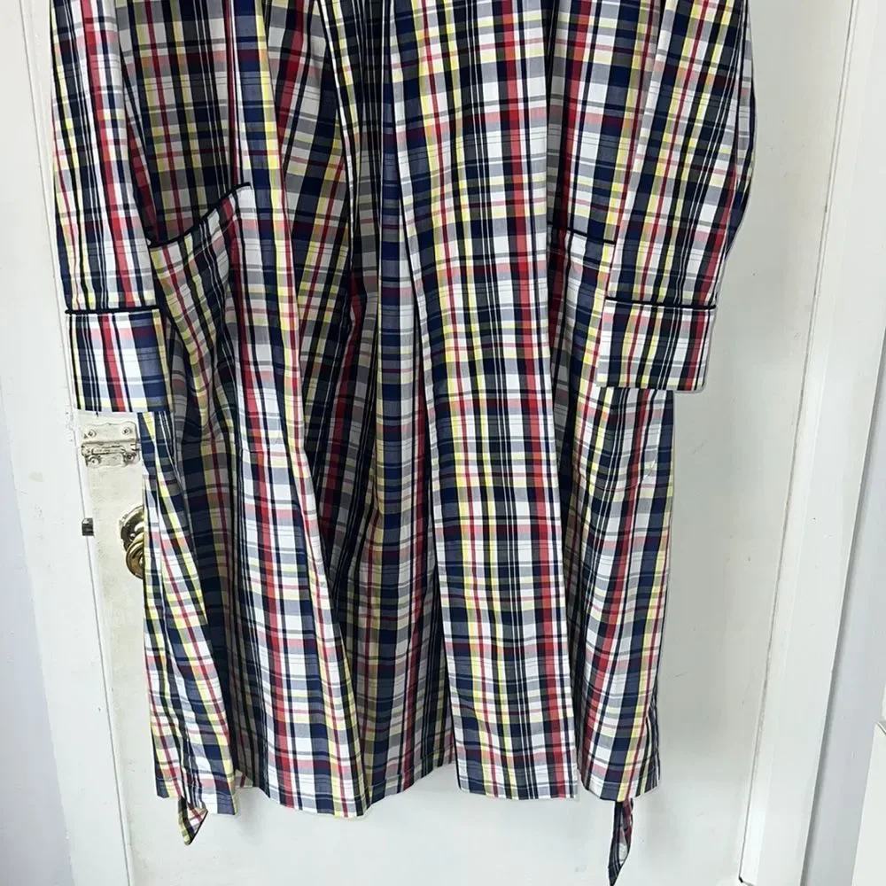 SLEEPY JONES Glenn Robe in Plaid-L - Picture 3 of 8